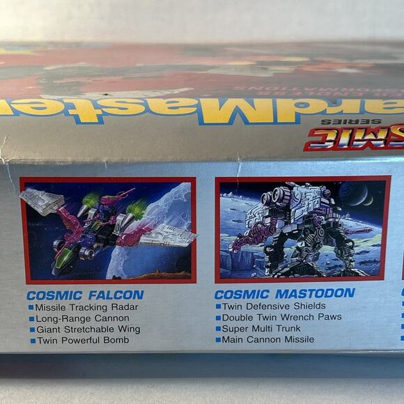 Vintage GuardMaster Cosmic Series Falcon & Mastodon Robot Set Sealed Parts NIB - Picture 3 of 8